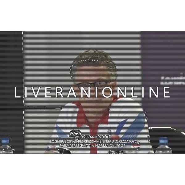 Charles van Commenee Head Coack UK Athletics at a Press Briefing in The Olympic Park, Stratford. London /ALDO LIVERANI SAS-ITALY ONLY - EDITORIAL USE ONLY