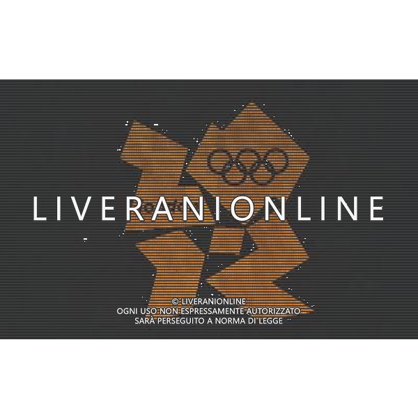 London 2012 Logo\'s. Olympic Stadium, Olympic Park Stratford. London. ©PHOTOSHOT/Agenzia Aldo Liverani Sas - ITALY ONLY - GIOCHI OLIMPICI, OLIMPIADI LONDRA 2012