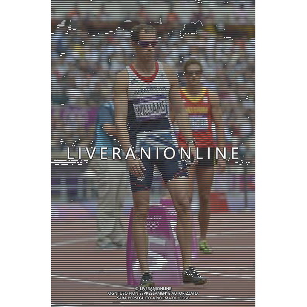 400m Hurdler Rhys Williams TeamGB in the 100m hurdles. Olympic Stadium, Olympic Park Stratford. London. ©PHOTOSHOT/Agenzia Aldo Liverani Sas - ITALY ONLY - GIOCHI OLIMPICI, OLIMPIADI LONDRA 2012