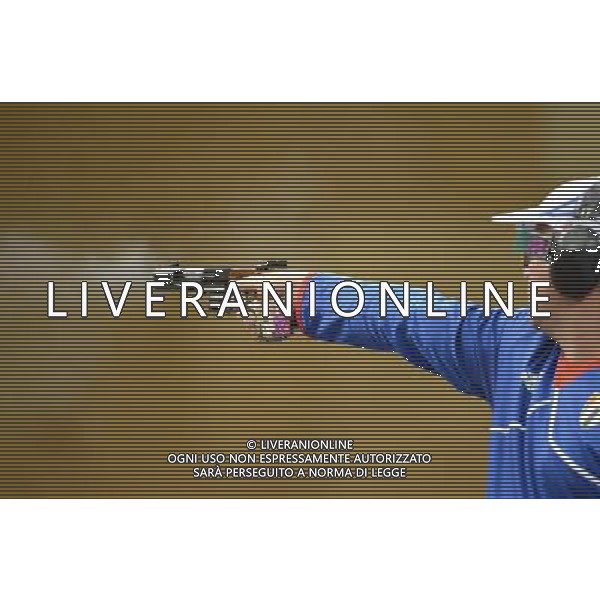 (120803) -- LONDON, Aug. 3, 2012 () -- Leuris Pupo of Cuba competes during men\'s shooting 25m rapid fire pistol contest, at London 2012 Olympic Games in London, Britain, on August 3, 2012. Leuris Pupo of Cuba won gold medal. (/Yang Zongyou) (nxl) ©PHOTOSHOT/Agenzia Aldo Liverani Sas - ITALY ONLY - GIOCHI OLIMPICI, OLIMPIADI LONDRA 2012