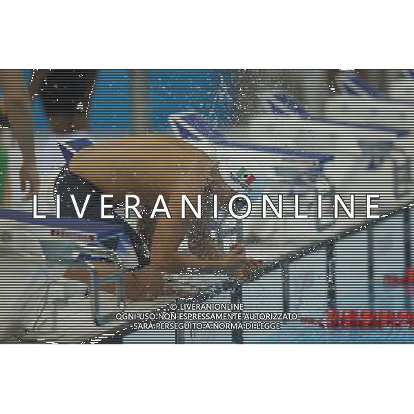 (120803) -- LONDON, Aug. 3, 2012 () -- Arturo Perez Vertti Ferrer of Mexico takes part in men\'s swimming 1500m freestye heat 1 contest, at London 2012 Olympic Games in London, Britain, on August 3, 2012. (/Fei Maohua) (nxl) ©PHOTOSHOT/Agenzia Aldo Liverani Sas - ITALY ONLY - GIOCHI OLIMPICI, OLIMPIADI LONDRA 2012