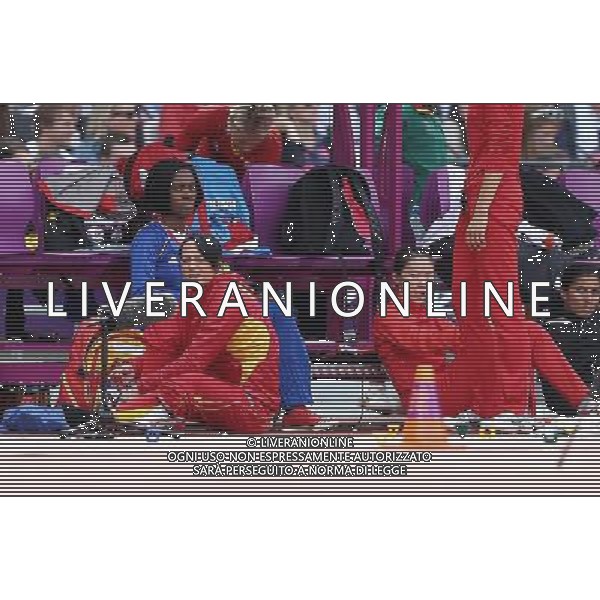 (120803) -- LONDON, Aug. 3, 2012 () -- China\'s Xie Limei (3rd R) competes during women\'s triple jump qualifying rounds of athletics at London 2012 Olympic Games in London, Britain, August 3, 2012. China\'s Xie Limei and Li Yanmei were all disqualified for women\'s triple jump final. (/Liao Yujie) (zgp) ©PHOTOSHOT/Agenzia Aldo Liverani Sas - ITALY ONLY - GIOCHI OLIMPICI, OLIMPIADI LONDRA 2012