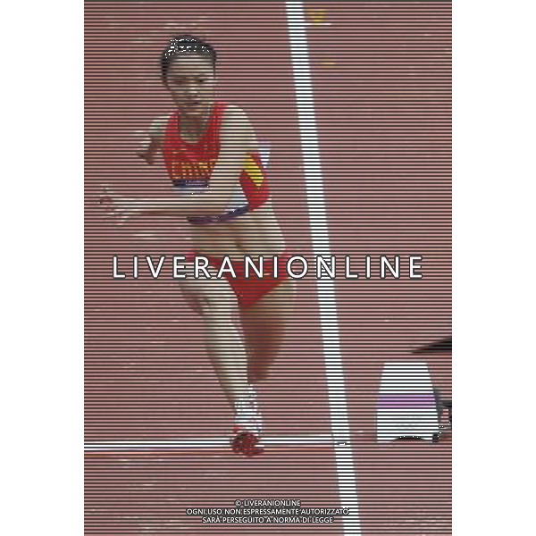 (120803) -- LONDON, Aug. 3, 2012 () -- China\'s Xie Limei competes during women\'s triple jump qualifying rounds of athletics at London 2012 Olympic Games in London, Britain, August 3, 2012. China\'s Xie Limei and Li Yanmei were all disqualified for women\'s triple jump final. (/Li Ming) (zgp) ©PHOTOSHOT/Agenzia Aldo Liverani Sas - ITALY ONLY - GIOCHI OLIMPICI, OLIMPIADI LONDRA 2012