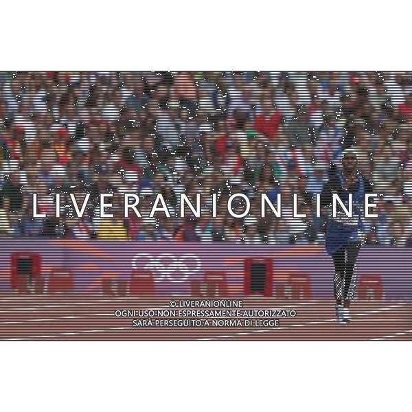 (120803) -- LONDON, Aug. 3, 2012 () -- Zamzam Mohamed Farah of Somalia competes in women\'s 400m heat of athletics at London 2012 Olympic Games in London, Britain, August 3, 2012. Zamzam Mohamed Farah was disqualified for the final with 1:20.48. (/Liao Yujie) (zgp) ©PHOTOSHOT/Agenzia Aldo Liverani Sas - ITALY ONLY - GIOCHI OLIMPICI, OLIMPIADI LONDRA 2012