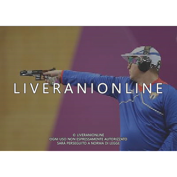 (120803) -- LONDON, Aug. 3, 2012 () -- Leuris Pupo of Cuba competes during men\'s shooting 25m rapid fire pistol contest, at London 2012 Olympic Games in London, Britain, on August 3, 2012. Leuris Pupo of Cuba won gold medal. (/Yang Zongyou) (nxl) ©PHOTOSHOT/Agenzia Aldo Liverani Sas - ITALY ONLY - GIOCHI OLIMPICI, OLIMPIADI LONDRA 2012