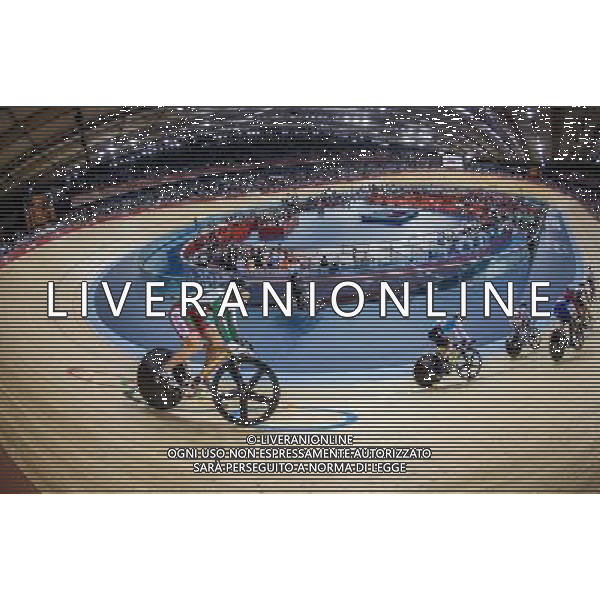 (120803) -- LONDON, Aug. 3, 2012 () -- Cyclists compete during cycling track women\'s keirin competition, at London 2012 Olympic Games in London, Britain, August 3, 2012. (/Liu Dawei) (zgp) ©PHOTOSHOT/Agenzia Aldo Liverani Sas - ITALY ONLY - GIOCHI OLIMPICI, OLIMPIADI LONDRA 2012