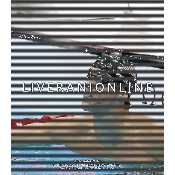 (120803) -- LONDON, Aug. 3, 2012 () -- Michael Phelps of U.S. reacts after men¡¯s 100m butterfly final of swimming competition, at London 2012 Olympic Games in London, Britain, August 3, 2012. Michael Phelps won gold medal with 51.21.(/Fan Jun) (zgp) ©PHOTOSHOT/Agenzia Aldo Liverani Sas - ITALY ONLY - GIOCHI OLIMPICI, OLIMPIADI LONDRA 2012