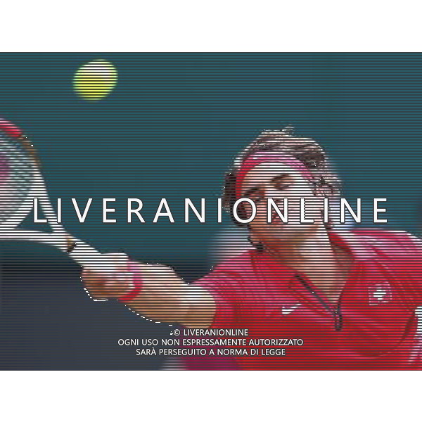 (120803) -- LONDON, Aug. 3, 2012 () -- Roger Federer of Switzerland competes during men\'s tennis singles semifinals contest, at London 2012 Olympic Games in London, Britain, on August 3, 2012. Roger Federer of Switzerland defeated Juan Martin Del Potro of Argentina 2-1. (/Chen Jianli) (nxl) ©PHOTOSHOT/Agenzia Aldo Liverani Sas - ITALY ONLY - GIOCHI OLIMPICI, OLIMPIADI LONDRA 2012