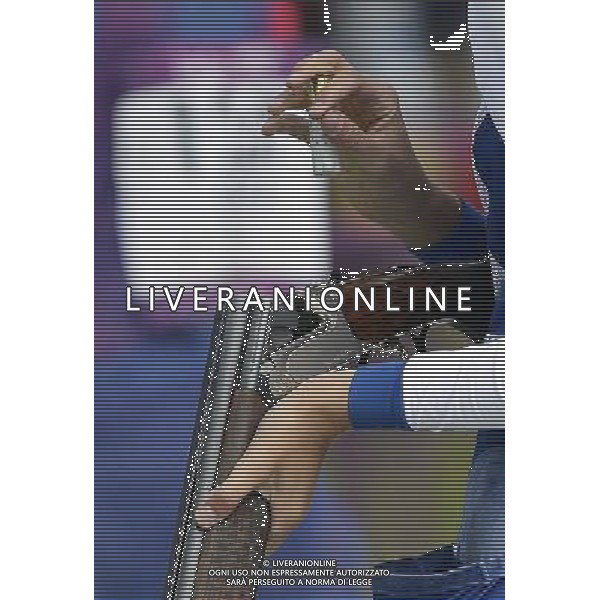 Olympic Games , Royal Artillery Barracks,Olympic Games. Jessica Rossi Agente della Polizia di Stato Centra un Oro da Record 99 su 100, il Trap Mondiale e\' ai Suoi Piedi. Dedicato a Tutti Quelli delle Forze dell\'Ordine che Fanno Bene il Proprio Dovere. Foto di Ferdinando Mezzelani-GMT AG ALDO LIVERANI S A S