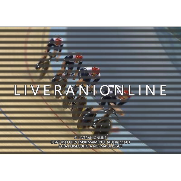 Great Britain\'s Team Pursuit team in action during the final 2012 London Olympics - Cycling Track - Day 7 - Friday 3rd August 2012 - Velodrome - Olympic Park - London å© CameraSport - 43 Linden Ave. Countesthorpe. Leicester. England. LE8 5PG - Tel: +44 (0) 116 277 4147 - admin@camerasport.com - www.camerasport.com AG ALDO LIVERANI S A S ONLY ITALY