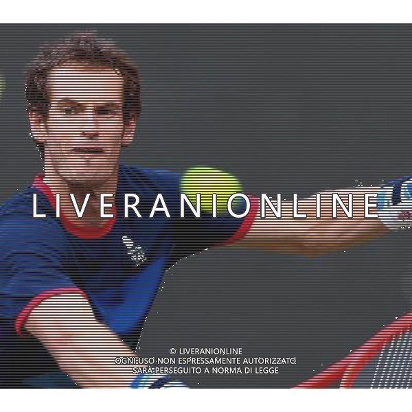 (120803) -- LONDON, Aug. 3, 2012 () -- Andy Murray of Britain competes during men\'s tennis singles semifinals contest, at London 2012 Olympic Games in London, Britain, on August 3, 2012. Andy Murray of Britain defeated Novak Djokovic of Serbia 2-0. (/Chen Jianli) (zgp) ©PHOTOSHOT/Agenzia Aldo Liverani Sas - ITALY ONLY - GIOCHI OLIMPICI, OLIMPIADI LONDRA 2012