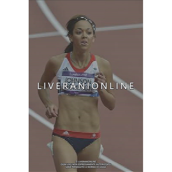 Heptathlete Katarina Johnson-Thompson TeamGB in the 100m hurdles. Olympic Stadium, Olympic Park Stratford. London. ©PHOTOSHOT/Agenzia Aldo Liverani Sas - ITALY ONLY - GIOCHI OLIMPICI, OLIMPIADI LONDRA 2012