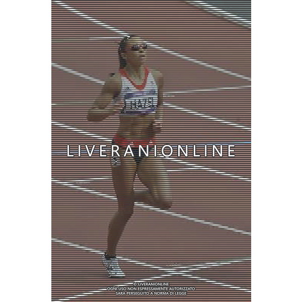 Heptathlete Louise Hazel TeamGB in the 100m hurdles. Olympic Stadium, Olympic Park Stratford. London. ©PHOTOSHOT/Agenzia Aldo Liverani Sas - ITALY ONLY - GIOCHI OLIMPICI, OLIMPIADI LONDRA 2012