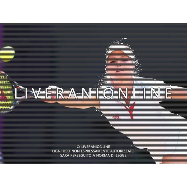 (120803) -- LONDON, Aug. 3, 2012 () -- Maria Kirilenko of Russia competes during women\'s tennis singles semifinals contest, at London 2012 Olympic Games in London, Britain, on August 3, 2012. Maria Sharapova of Russia defeated Maria Kirilenko of Russia 2-0. (/Chen Jianli) (zgp) ©PHOTOSHOT/Agenzia Aldo Liverani Sas - ITALY ONLY - GIOCHI OLIMPICI, OLIMPIADI LONDRA 2012