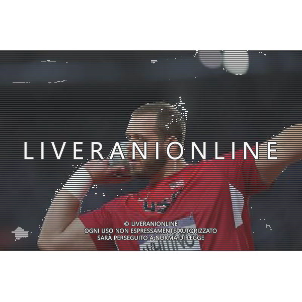 (120803) -- LONDON, Aug. 3, 2012 () -- Ryan Whiting of the United States competes during the men\'s shot put final of Athletics event at London 2012 Olympic Games, London, Britain, Aug. 3, 2012. (/Liao Yujie) ©PHOTOSHOT/Agenzia Aldo Liverani Sas - ITALY ONLY - GIOCHI OLIMPICI, OLIMPIADI LONDRA 2012