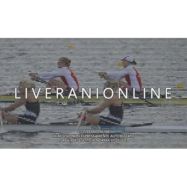 (120803) -- LONDON, Aug. 3, 2012 () -- Magdalena Fularczyk and Julia Michalska of Poland (top) competes during women\'s double sculls competition of rowing event, at London 2012 Olympic Games in London, Britain, on August 3, 2012. Magdalena Fularczyk and Julia Michalska of Poland won bronze medal. (/Qi Heng) (nxl) ©PHOTOSHOT/Agenzia Aldo Liverani Sas - ITALY ONLY - GIOCHI OLIMPICI, OLIMPIADI LONDRA 2012