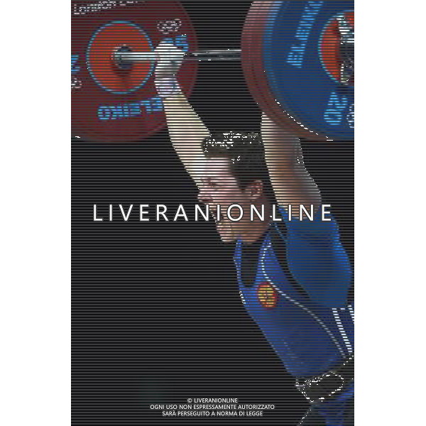 (120803) -- LONDON, Aug. 3, 2012 () -- Natalya Zabolotnaya of Russia competes during the women\'s 75kg weightlifting event at London 2012 Olympic Games, London, Britain, Aug. 3, 2012. Natalya Zabolotnaya of Russia claimed the silver medal of the event. (/Guo Yong) ©PHOTOSHOT/Agenzia Aldo Liverani Sas - ITALY ONLY - GIOCHI OLIMPICI, OLIMPIADI LONDRA 2012