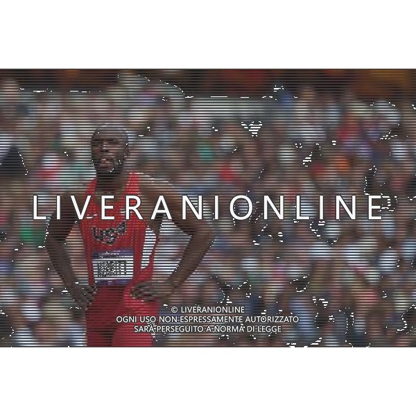(120804) -- LONDON, Aug. 4, 2012 () -- Defending Olympic champion LaShawn Merritt of the United States acts during the heat of men\'s 400m event at London 2012 Olympic Games, London, Britain, Aug. 4, 2012. LaShawn Merritt pulled up in the backstretch of his 400-meter preliminary heat. (/Liao Yujie) ©PHOTOSHOT/Agenzia Aldo Liverani Sas - ITALY ONLY - GIOCHI OLIMPICI, OLIMPIADI LONDRA 2012