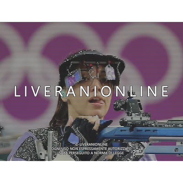 (120804) -- LONDON, Aug. 4, 2012 () -- Ivana Marksimovic of Serbia competes during women\'s 50m rifle 3 positions of shooting, at London 2012 Olympic Games in London, Britain, August 4, 2012. Jamie Lynn Gray of U.S. won gold medal. (/Yin Gang) (zgp) ©PHOTOSHOT/Agenzia Aldo Liverani Sas - ITALY ONLY - GIOCHI OLIMPICI, OLIMPIADI LONDRA 2012