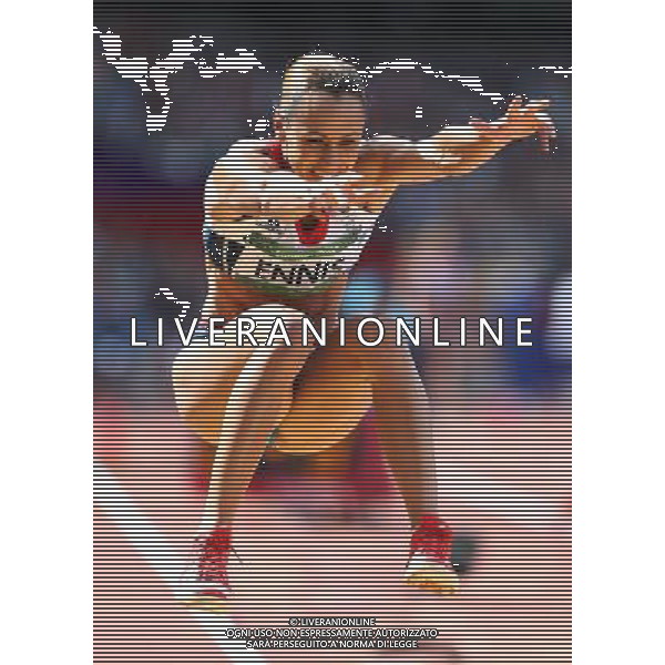(120804) -- LONDON, Aug. 4, 2012 () -- Jessica Ennis of Britain competes during women\'s heptathlon long jump group B contest, at London 2012 Olympic Games in London, Britain, on August 4, 2012. (/Wang Lili) (nxl) ©PHOTOSHOT/Agenzia Aldo Liverani Sas - ITALY ONLY - GIOCHI OLIMPICI, OLIMPIADI LONDRA 2012