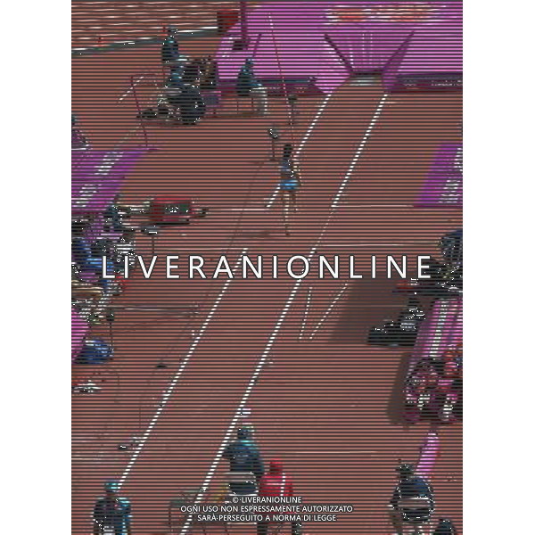(120804) -- LONDON, Aug. 4, 2012 () -- Elena Isinbaeva of Russia competes during women\'s pole vault qualification group B contest, at London 2012 Olympic Games in London, Britain, on August 4, 2012. Elena Isinbaeva of Russia made it to the finals with 4.55m. (/Li Ming) (nxl) ©PHOTOSHOT/Agenzia Aldo Liverani Sas - ITALY ONLY - GIOCHI OLIMPICI, OLIMPIADI LONDRA 2012