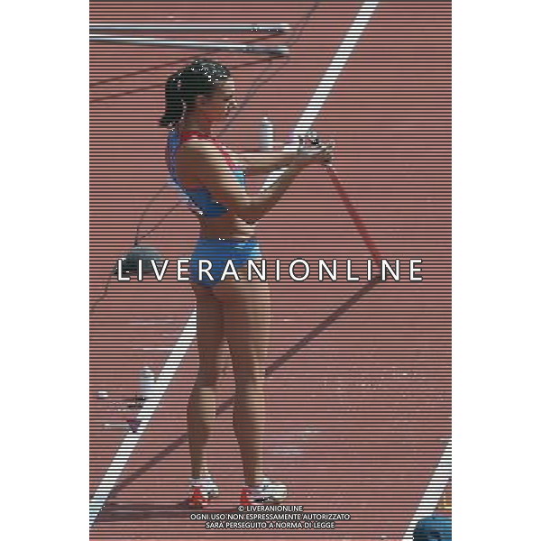 (120804) -- LONDON, Aug. 4, 2012 () -- Elena Isinbaeva of Russia competes during women\'s pole vault qualification group B contest, at London 2012 Olympic Games in London, Britain, on August 4, 2012. Elena Isinbaeva of Russia made it to the finals with 4.55m. (/Li Ming) (nxl) ©PHOTOSHOT/Agenzia Aldo Liverani Sas - ITALY ONLY - GIOCHI OLIMPICI, OLIMPIADI LONDRA 2012