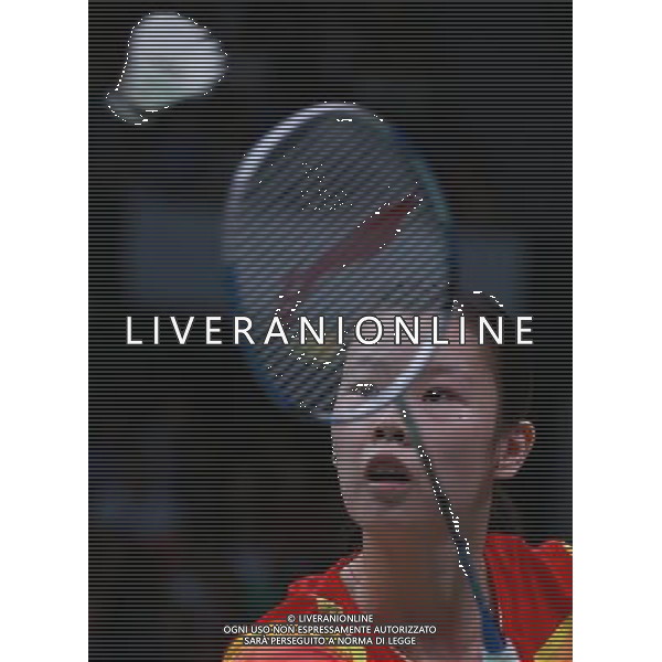 (120804) -- LONDON, Aug. 4, 2012 () -- China\'s Li Xuerui competes with China\'s Wang Yihan during women\'s singles gold medal match of badminton, at London 2012 Olympic Games in London, Britain, August 4, 2012. China\'s Li Xuerui won the gold medal. (/Ren Zhenglai) (zgp) ©PHOTOSHOT/Agenzia Aldo Liverani Sas - ITALY ONLY - GIOCHI OLIMPICI, OLIMPIADI LONDRA 2012