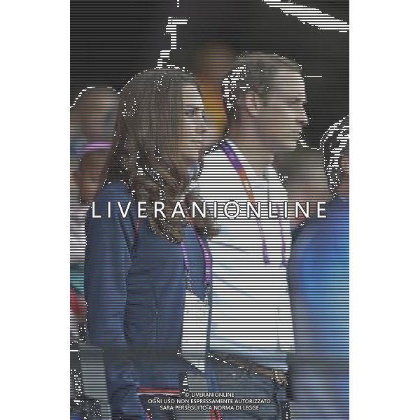 Duchess and Duke of Cambridge. Olympic Stadium, Stratford. London /PHOTOSHOT/AG ALDO LIVERANI SAS - ITALY ONLY -