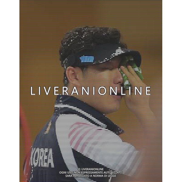 (120805) -- LONDON, Aug. 5, 2012 () -- Jin Jongoh of South Korea reacts after men\'s 50m pistol of shooting, at London 2012 Olympic Games in London, Britain, August 5, 2012. Jin Jongoh won gold medal. (/Zeng Yi) (zgp) /PHOTOSHOT/AG ALDO LIVERANI SAS - ITALY ONLY -