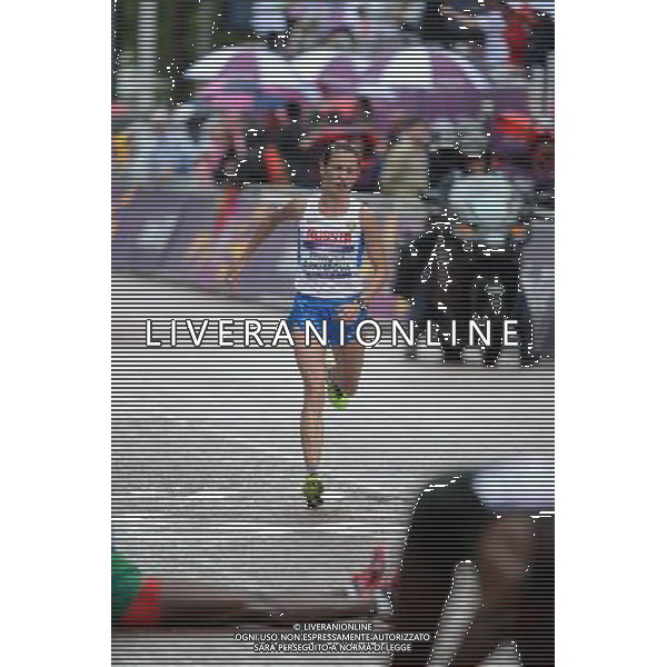 (120805) -- LONDON, Aug. 5, 2012 () -- Tatyana Petrova Arkhipova of Russia competes during women\'s marathon final at London 2012 Olympic Games in London, Britain, August 5, 2012. Tatyana Petrova Arkhipova won bronze medal. (/Guo Yong) (zgp) /PHOTOSHOT/AG ALDO LIVERANI SAS - ITALY ONLY -