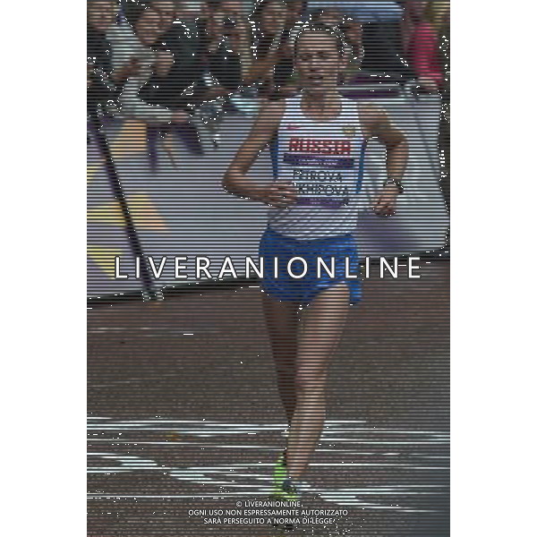 (120805) -- LONDON, Aug. 5, 2012 () -- Tatyana Petrova Arkhipova of Russia competes during women\'s marathon final at London 2012 Olympic Games in London, Britain, August 5, 2012. Tatyana Petrova Arkhipova won bronze medal. (/Yang Lei) (zgp) /PHOTOSHOT/AG ALDO LIVERANI SAS - ITALY ONLY -