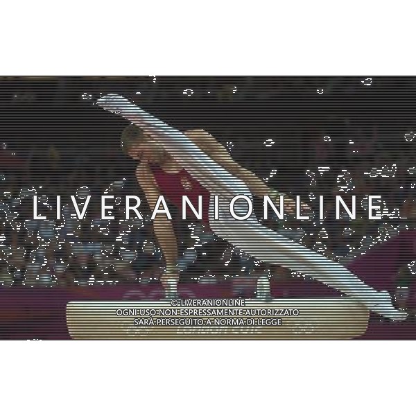 (120805) -- LONDON, Aug. 5, 2012 () -- Krisztian Berki of Hungary competes during men\'s pommel horse final contest of Gymnastics Artistic event, at London 2012 Olympic Games in London, Britain, on August 5, 2012. Krisztian Berki of Hungary won gold medal. (/Cheng Min) (nxl) /PHOTOSHOT/AG ALDO LIVERANI SAS - ITALY ONLY -