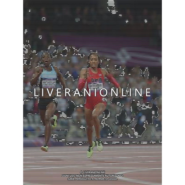 (120805) -- LONDON, Aug. 5, 2012 () -- DeeDee Trotter of USA (C) competes during women\'s 400m final match, at London 2012 Olympic Games in London, Britain, on August 5, 2012. DeeDee Trotter of USA won bronze medal. (/Liao Yujie) (nxl) /PHOTOSHOT/AG ALDO LIVERANI SAS - ITALY ONLY -