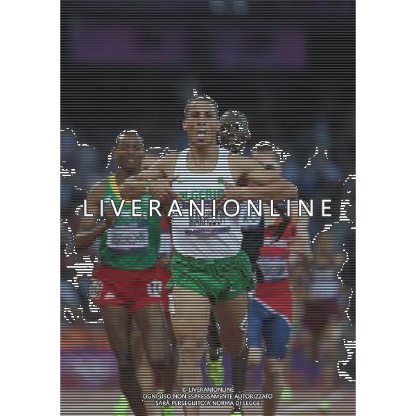 (120805) -- LONDON, Aug. 5, 2012 () -- Taoufik Makhloufi of Algeria takes part in men\'s 1500m semifinal contest, at London 2012 Olympic Games in London, Britain, on August 5, 2012. (/Liao Yujie) (nxl) /PHOTOSHOT/AG ALDO LIVERANI SAS - ITALY ONLY -