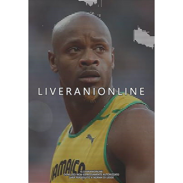 (120805) -- LONDON, Aug. 5, 2012 () -- Asafa Powell of Jamaica is pictured after competing in men\'s 100m semifinal 1 contest, at London 2012 Olympic Games in London, Britain, on August 5, 2012. (/Liao Yujie) (nxl) /PHOTOSHOT/AG ALDO LIVERANI SAS - ITALY ONLY -