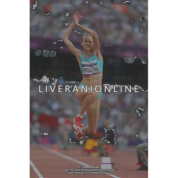 (120805) -- LONDON, Aug. 5, 2012 () -- Olga Rypakova of Kazakhstan competes in women\'s long jump final contest, at London 2012 Olympic Games in London, Britain, on August 5, 2012. (/Wang Lili) (nxl) /PHOTOSHOT/AG ALDO LIVERANI SAS - ITALY ONLY -