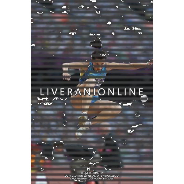 (120805) -- LONDON, Aug. 5, 2012 () -- Hanna Knyazyeva of Ukraine competes in women\'s long jump final contest, at London 2012 Olympic Games in London, Britain, on August 5, 2012. (/Wang Lili) (nxl) /PHOTOSHOT/AG ALDO LIVERANI SAS - ITALY ONLY -