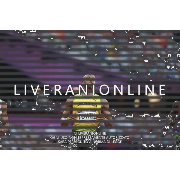 (120805) -- LONDON, Aug. 5, 2012 () -- Asafa Powell of Jamaica competes during men\'s 100m semifinal 1 contest, at London 2012 Olympic Games in London, Britain, on August 5, 2012. (/Liao Yujie) (nxl) /PHOTOSHOT/AG ALDO LIVERANI SAS - ITALY ONLY -