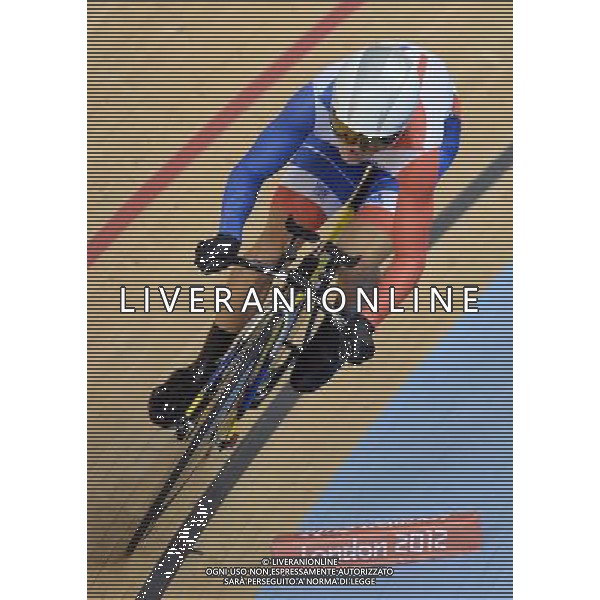 (120805) -- LONDON, Aug. 5, 2012 () -- Bryan Coquard of France competes during the men\'s omnium match of Cycling Track at London 2012 Olympic Games, London, Britain, Aug. 5, 2012. Lasse Norman Hansen won the gold of the event. (/Li Ga) /PHOTOSHOT/AG ALDO LIVERANI SAS - ITALY ONLY -