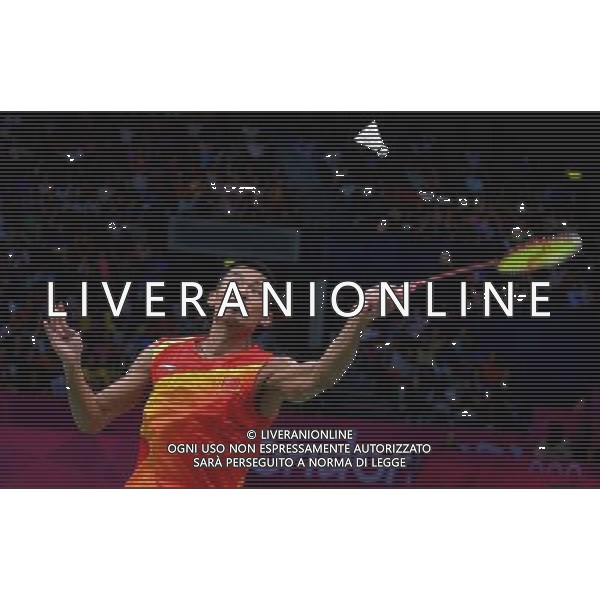 (120805) -- LONDON, Aug. 5, 2012 () -- China\'s Lin Dan competes during men\'s badminton singles gold medal match against Lee Chong Wei of Malaysia, at London 2012 Olympic Games in London, Britain, August 5, 2012. China\'s Lin Dan won gold medal in this event. (/Chen Xiaowei) (zgp) /PHOTOSHOT/AG ALDO LIVERANI SAS - ITALY ONLY -