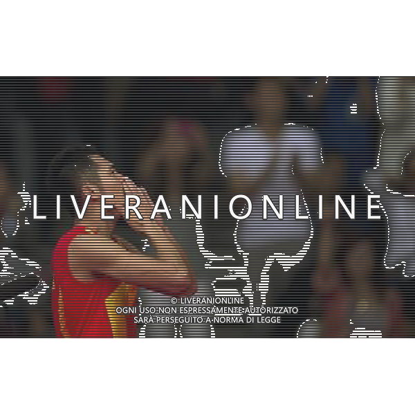 (120805) -- LONDON, Aug. 5, 2012 () -- China\'s Lin Dan reacts after winning men\'s badminton singles gold medal match against Lee Chong Wei of Malaysia, at London 2012 Olympic Games in London, Britain, August 5, 2012. China\'s Lin Dan won gold medal in this event. (/Fei Maohua) (zgp) /PHOTOSHOT/AG ALDO LIVERANI SAS - ITALY ONLY -