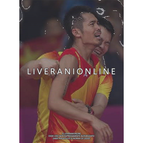 (120805) -- LONDON, Aug. 5, 2012 () -- China\'s Lin Dan reacts after winning men\'s badminton singles gold medal match against Lee Chong Wei of Malaysia, at London 2012 Olympic Games in London, Britain, August 5, 2012. China\'s Lin Dan won gold medal in this event. (/Fei Maohua) (zgp) /PHOTOSHOT/AG ALDO LIVERANI SAS - ITALY ONLY -