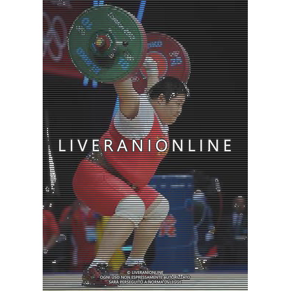 (120805) -- LONDON, Aug. 5, 2012 () -- Zhou Lulu of China competes during women\'s +75kg weightlifting competition, at London 2012 Olympic Games in London, Britain, on August 5, 2012. Zhou Lulu claimed title in this event. (/Liu Dawei) (zgp) /PHOTOSHOT/AG ALDO LIVERANI SAS - ITALY ONLY -