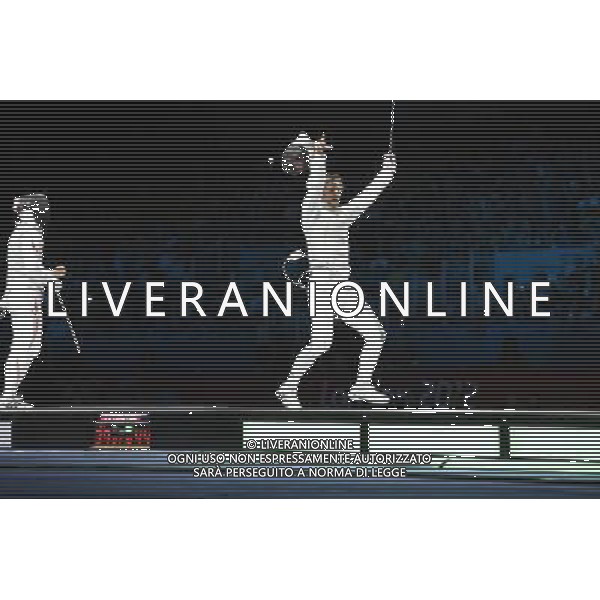 Londra, 05/08/2012. Olimpiadi London 2012. Scherma. Andrea Cassarˆ, Valerio Aspromonte, Andrea Baldini e Giorgio Avola vincono la medaglia d\' Oro nel Fioretto a Squadre battendo il Giappone per 45-39. Foto di Ferdinando Mezzelani / GMT
