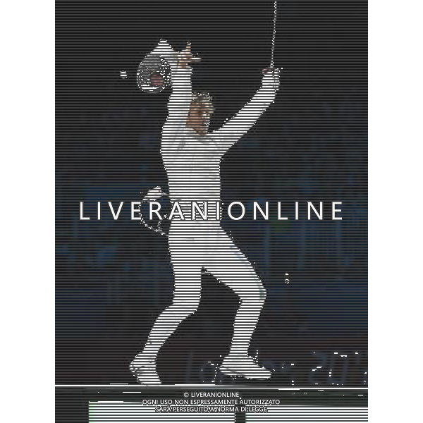 Londra, 05/08/2012. Olimpiadi London 2012. Scherma. Andrea CassarÌÊ, Valerio Aspromonte, Andrea Baldini e Giorgio Avola vincono la medaglia d\' Oro nel Fioretto a Squadre battendo il Giappone per 45-39. Foto di Ferdinando Mezzelani / GMT /AGENZIA ALDO LIVERANI SAS