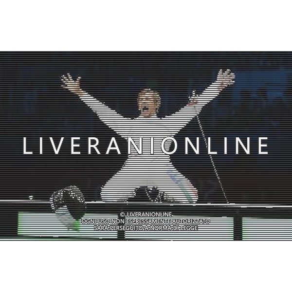 Londra, 05/08/2012. Olimpiadi London 2012. Scherma. Andrea CassarÌÊ, Valerio Aspromonte, Andrea Baldini e Giorgio Avola vincono la medaglia d\' Oro nel Fioretto a Squadre battendo il Giappone per 45-39. Foto di Ferdinando Mezzelani / GMT /AGENZIA ALDO LIVERANI SAS