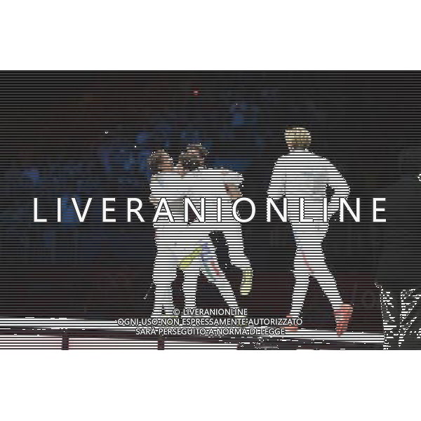 Londra, 05/08/2012. Olimpiadi London 2012. Scherma. Andrea Cassarˆ, Valerio Aspromonte, Andrea Baldini e Giorgio Avola vincono la medaglia d\' Oro nel Fioretto a Squadre battendo il Giappone per 45-39. Foto di Ferdinando Mezzelani / GMT