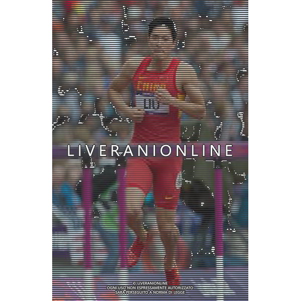 LONDYN 07.08.2012 IGRZYSKA 30 OLIMPIADY LONDON 2012 THE GAMES OF THE XXXOLIMPIAD LEKKOATLETYKA ATHLETICS NZ XIANG LIU FOT MAREK BICZYK PRZEGLAD SPORTOWY NEWSPIX.PL.07.2012 BRITAIN-LONDON-MEN\'S 110M HURDLES --- Newspix.pl AG ALDO LIVERANI S A S ONLY ITALY *** Local Caption *** www.newspix.pl mail us: info@newspix.pl call us: 0048 022 23 22 222 --- Polish Picture Agency by Ringier Axel Springer Poland