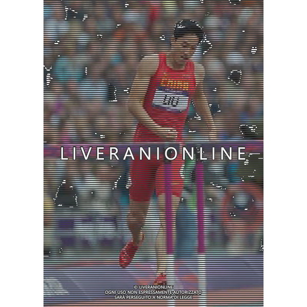 LONDYN 07.08.2012 IGRZYSKA 30 OLIMPIADY LONDON 2012 THE GAMES OF THE XXXOLIMPIAD LEKKOATLETYKA ATHLETICS NZ XIANG LIU FOT MAREK BICZYK PRZEGLAD SPORTOWY NEWSPIX.PL.07.2012 BRITAIN-LONDON-MEN\'S 110M HURDLES --- Newspix.pl AG ALDO LIVERANI S A S ONLY ITALY *** Local Caption *** www.newspix.pl mail us: info@newspix.pl call us: 0048 022 23 22 222 --- Polish Picture Agency by Ringier Axel Springer Poland