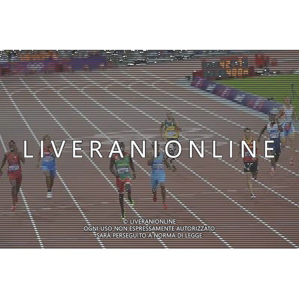 Oscar Pistorius, South Africa (5th from Left) first amputee runner to compete at an Olympic Games. Olympic Stadium, Olympic Park, Stratford. London AG ALDO LIVERANI S A S ONLY ITALY
